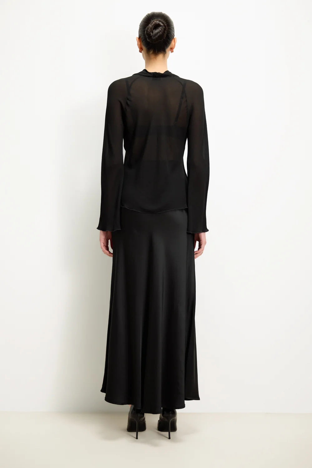 Nuit Satin Skirt